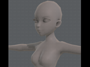 base mesh woman 09 3D मॉडल