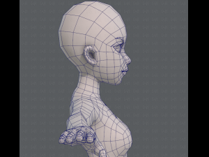 base mesh woman 09 3D मॉडल