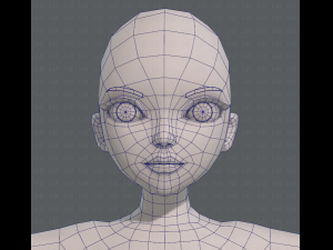 base mesh woman 09 3D मॉडल