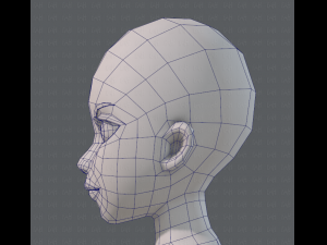 base mesh woman 09 3D मॉडल