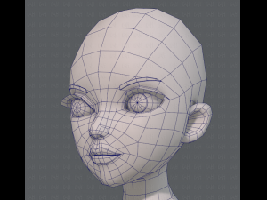 base mesh woman 09 3D मॉडल