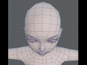 base mesh woman 09 3D मॉडल
