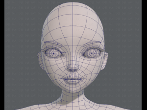 base mesh woman 09 3D मॉडल