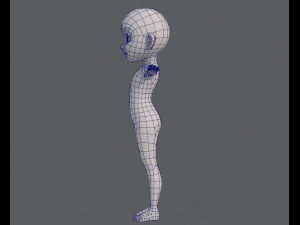 base mesh girl characterv03 3D Model