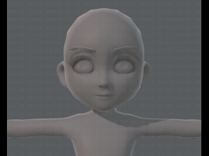base mesh girl characterv03 3D मॉडल