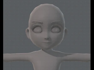 base mesh girl characterv03 3D Model
