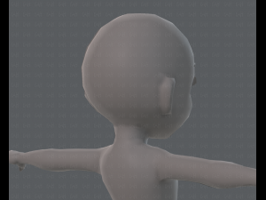 base mesh girl characterv03 3D मॉडल