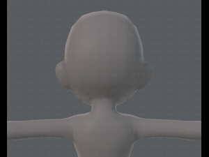 base mesh girl characterv03 3D मॉडल