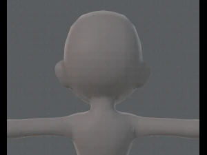 base mesh girl characterv03 3D Model