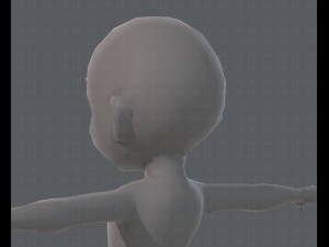 base mesh girl characterv03 3D मॉडल