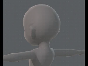 base mesh girl characterv03 3D Model