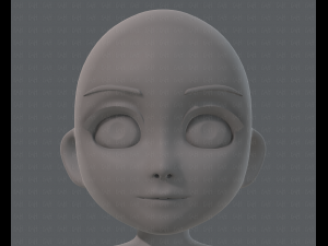 base mesh girl characterv03 3D मॉडल