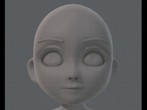 base mesh girl characterv03 3D Model