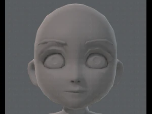 base mesh girl characterv03 3D Model