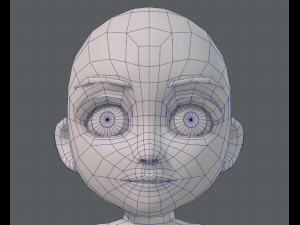 base mesh girl characterv03 3D मॉडल