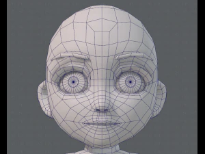 base mesh girl characterv03 3D Model
