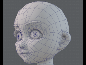 base mesh girl characterv03 3D मॉडल