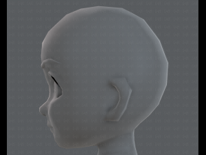 base mesh girl characterv03 3D मॉडल