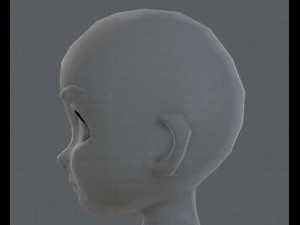base mesh girl characterv03 3D Model