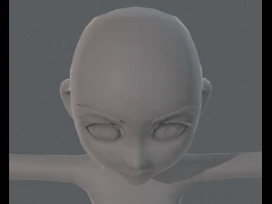 base mesh girl characterv03 3D Model