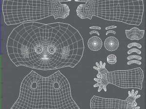 base mesh girl characterv03 3D Model