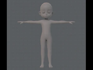 base mesh boy character v05 3D Model