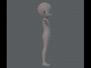 base mesh boy character v05 3D 모델