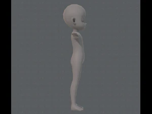 base mesh boy character v05 3D Model