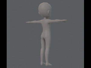 base mesh boy character v05 3D Model