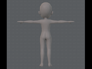 base mesh boy character v05 3D 모델