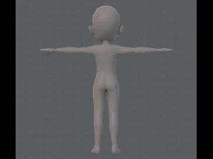 base mesh boy character v05 3D Model