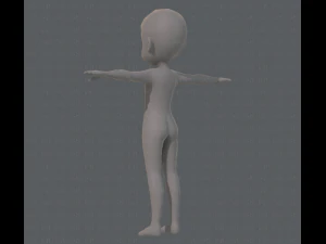base mesh boy character v05 3D Model