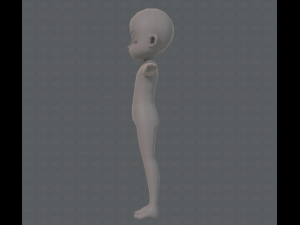 base mesh boy character v05 3D 모델