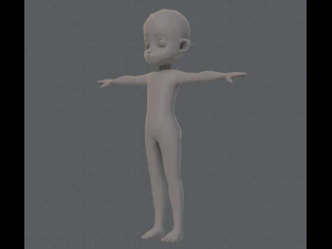 base mesh boy character v05 3D Model