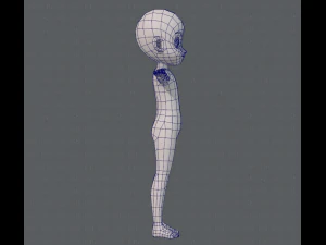 base mesh boy character v05 3D Model
