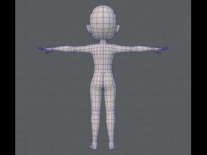 base mesh boy character v05 3D 모델