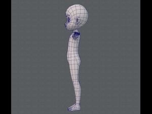 base mesh boy character v05 3D 모델