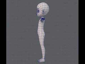 base mesh boy character v05 3D Model