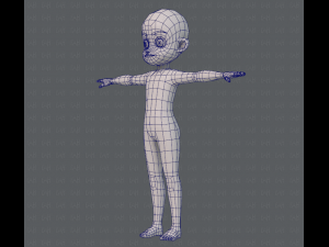 base mesh boy character v05 3D 모델