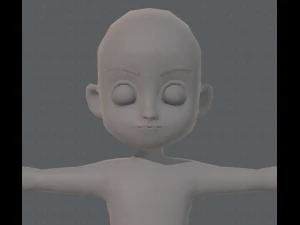 base mesh boy character v05 3D Model