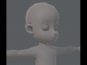 base mesh boy character v05 3D 모델