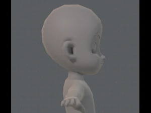 base mesh boy character v05 3D Model