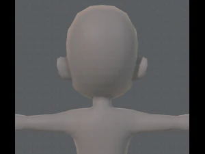 base mesh boy character v05 3D Model