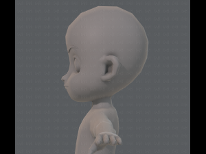 base mesh boy character v05 3D 모델