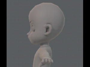 base mesh boy character v05 3D Model