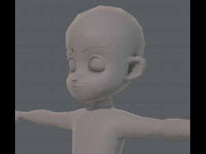 base mesh boy character v05 3D 모델