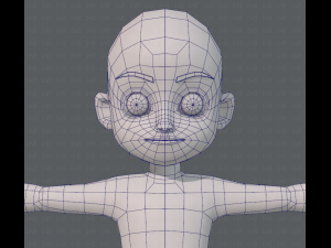 base mesh boy character v05 3D 모델