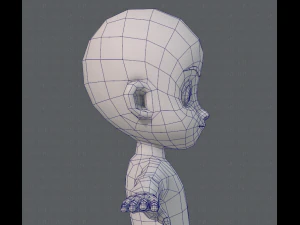 base mesh boy character v05 3D Model