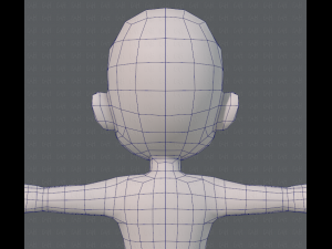 base mesh boy character v05 3D 모델