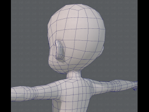 base mesh boy character v05 3D 모델